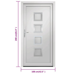 Porta Ingresso Bianca 108x208 cm in PVC 3187842