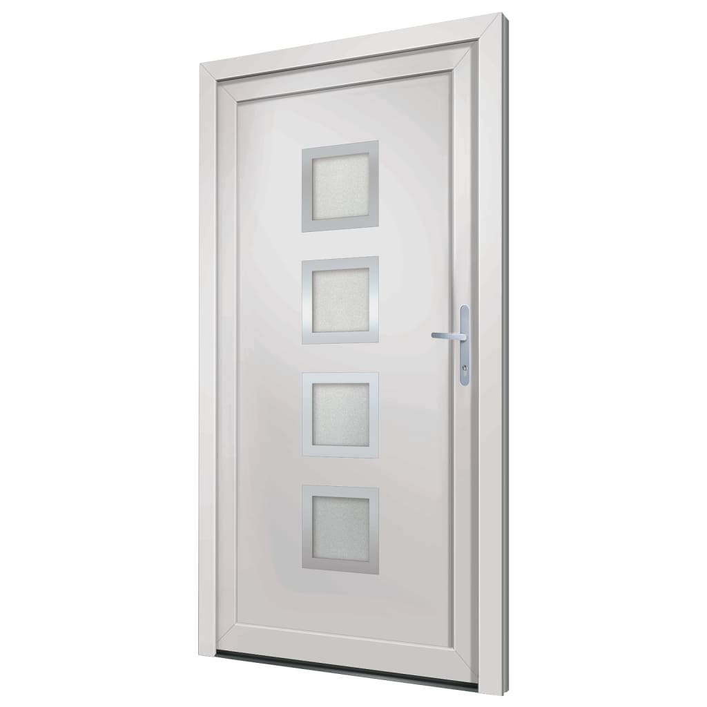 Porta Ingresso Bianca 98x190 cm in PVC 3187844