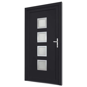 Porta Ingresso Antracite 98x208 cm in PVC 3187858