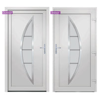 Porta Ingresso Bianca 98x190 cm in PVC 3187868