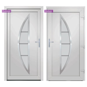 Porta Ingresso Bianca 108x200 cm in PVC 3187871