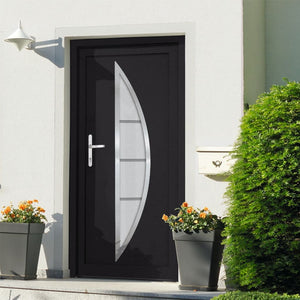 Porta Ingresso Antracite 88x200 cm in PVC 3187873