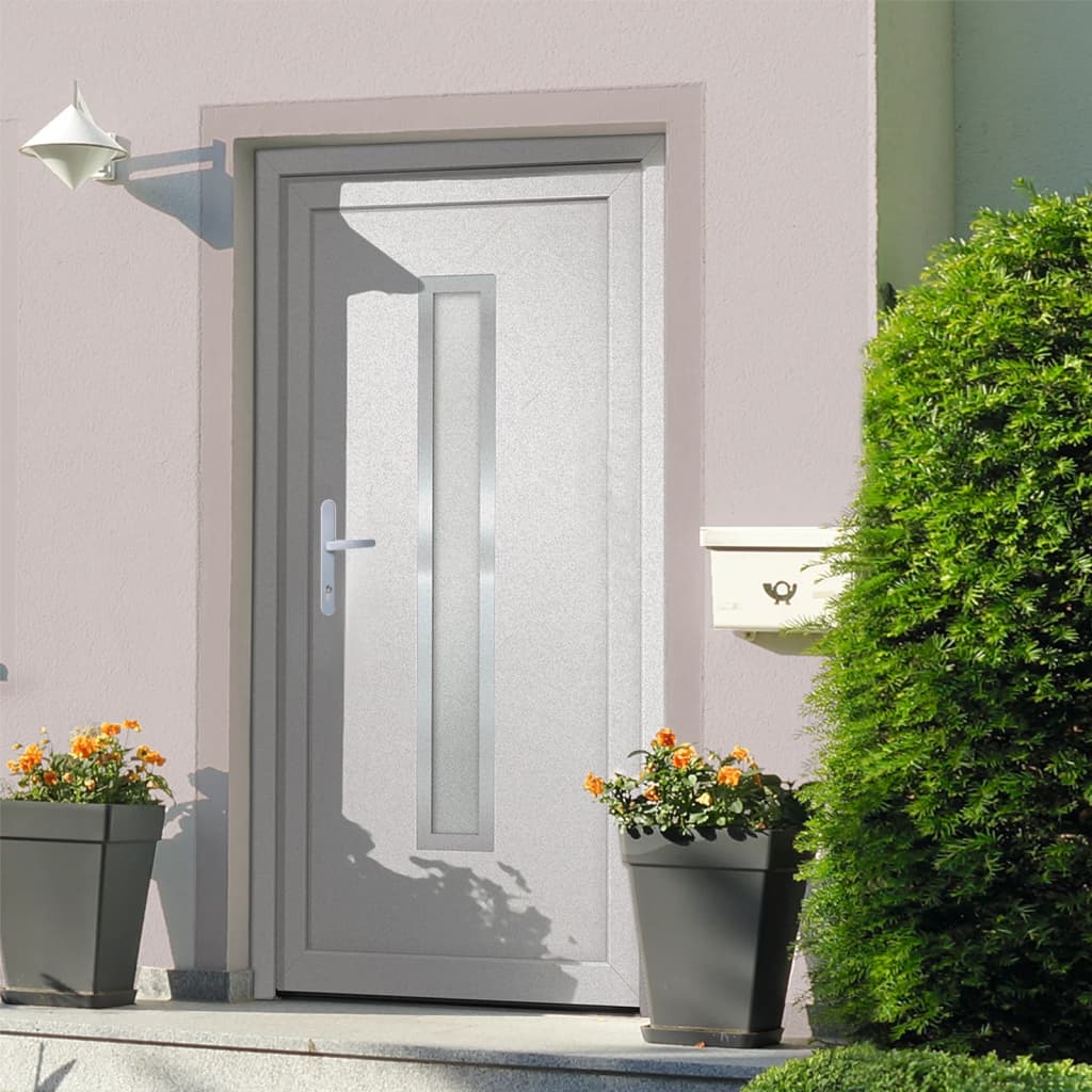 Porta Ingresso Bianca 98x200 cm in PVC 3187887