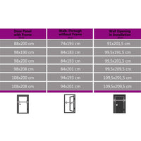 Porta Ingresso Antracite 108x200 cm in PVC 3187901