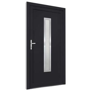 Porta Ingresso Antracite 108x208 cm in PVC 3187902