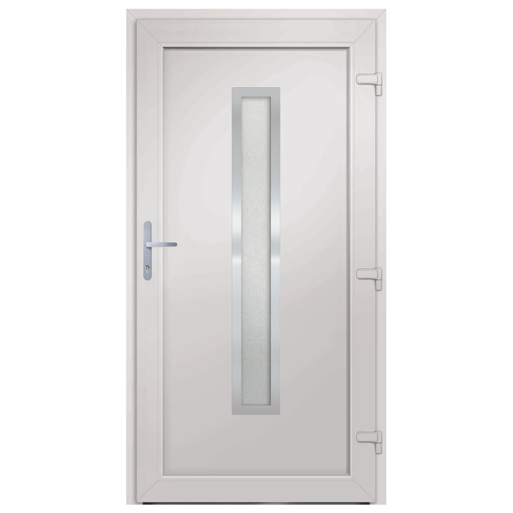 Porta Ingresso Antracite 98x200 cm in PVC 3187905