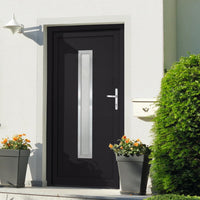 Porta Ingresso Antracite 108x200 cm in PVC 3187907