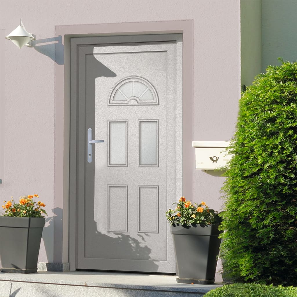 Porta Ingresso Bianca 110x210 cm in PVC 3187914