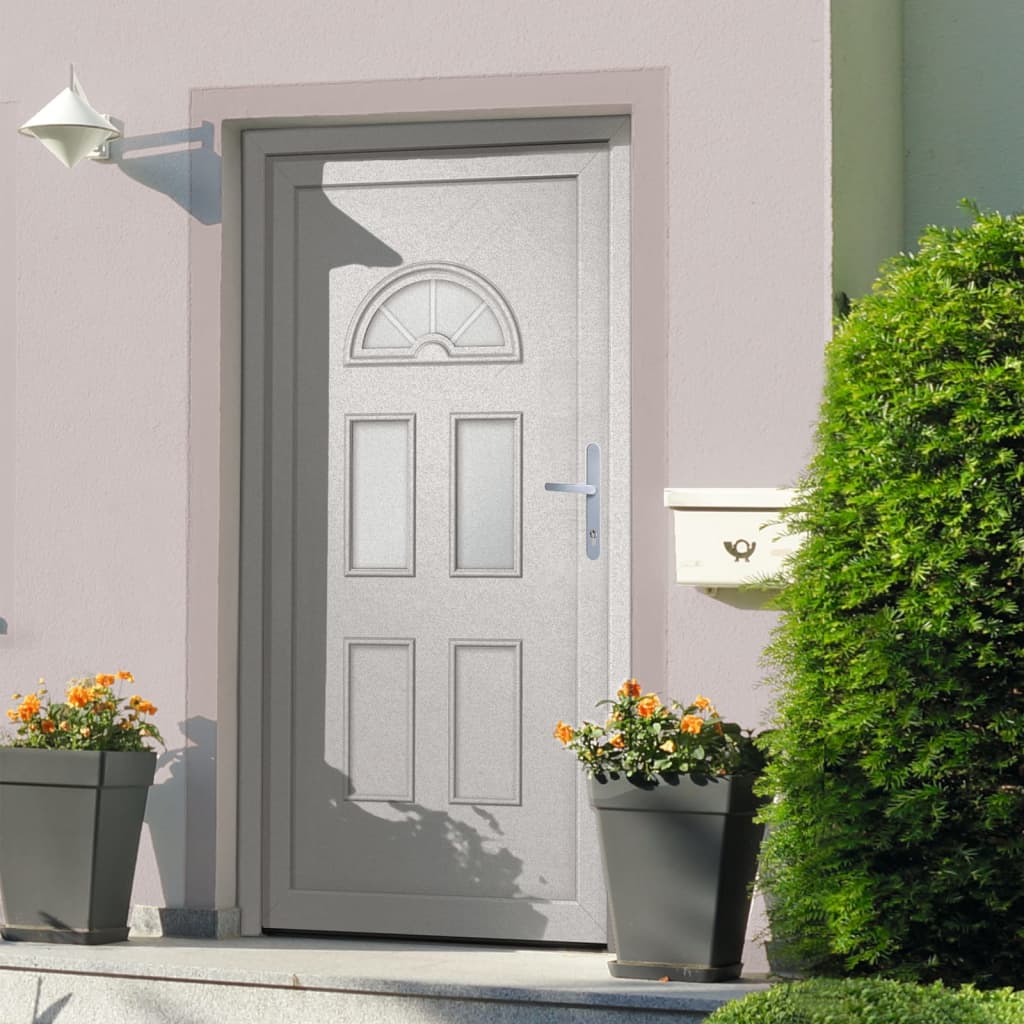 Porta Ingresso Bianca 88x200 cm in PVC 3187917