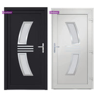 Porta Ingresso Antracite 108x208 cm in PVC 3187940