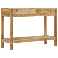 Tavolo Consolle con 2 Cassetti 110x35x75cm Legno Massello Mango 354982