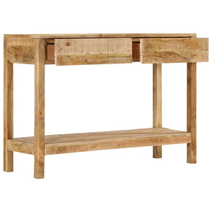 Tavolo Consolle con 2 Cassetti 110x35x75cm Legno Massello Mango 354982