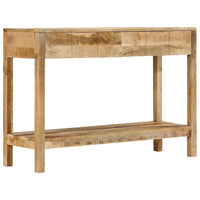 Tavolo Consolle con 2 Cassetti 110x35x75cm Legno Massello Mango 354982