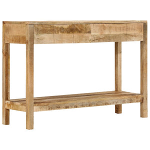 Tavolo Consolle con 2 Cassetti 110x35x75cm Legno Massello Mango 354982