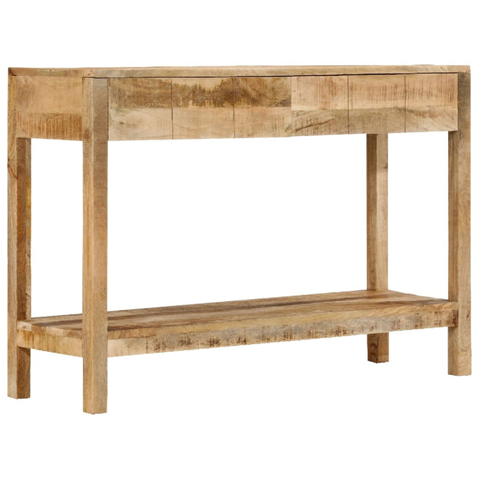 Tavolo Consolle con 2 Cassetti 110x35x75cm Legno Massello Mango 354982