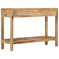 Tavolo Consolle con 2 Cassetti 110x35x75cm Legno Massello Mango 354982