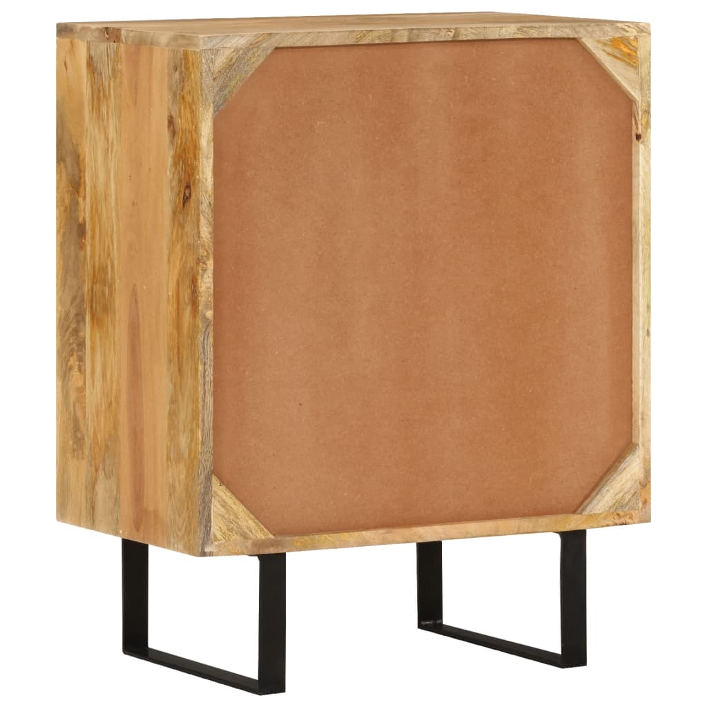 Credenza con 2 Ante 55x35x70 cm in Legno Massello di Mango 354983