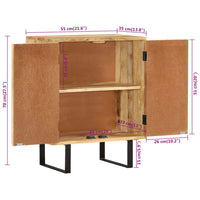 Credenza con 2 Ante 55x35x70 cm in Legno Massello di Mango 354983