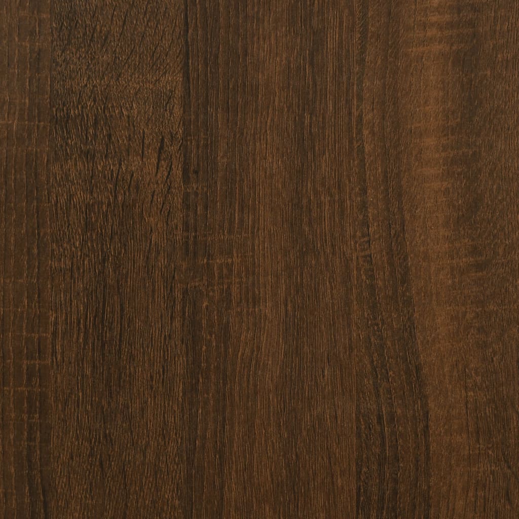 Scrivania Rovere Marrone 100x55x75 cm in Legno Multistrato 823031