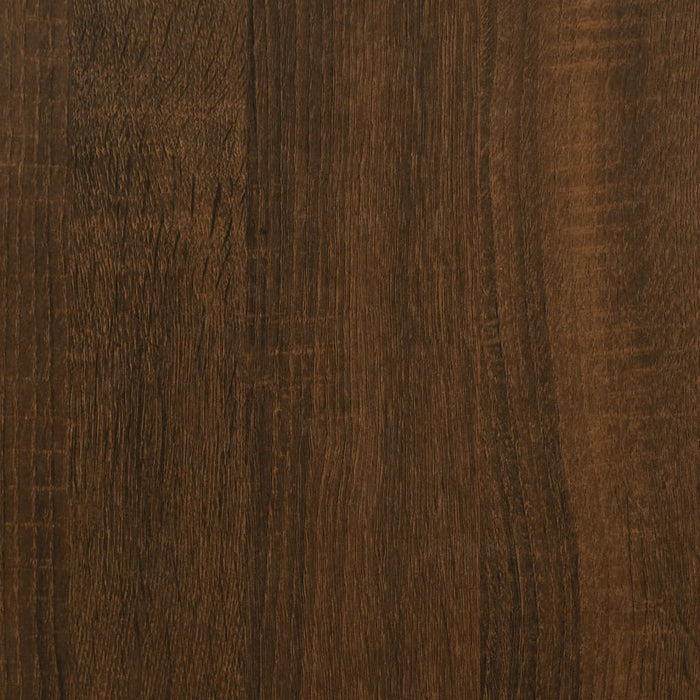 Scrivania Rovere Marrone 100x55x75 cm in Legno Multistrato 823031