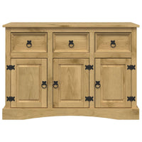 Credenza Corona 115x43x79,5 cm Legno Massello di Pino Messicano 3188012