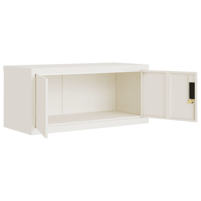 Armadio Classificatore Bianco 90x40x40 cm in Acciaio 339716