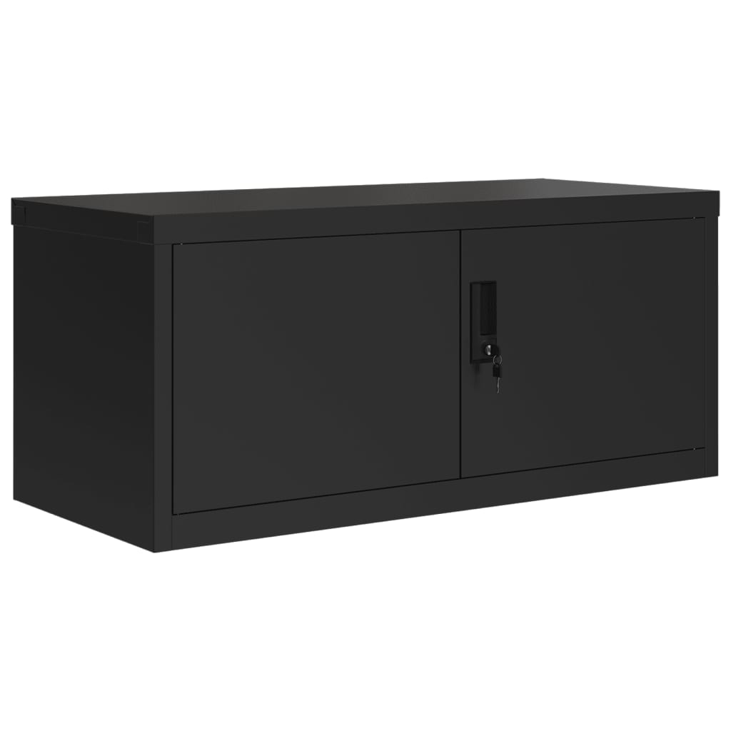 Armadio Classificatore Nero 90x40x40 cm in Acciaio 339718