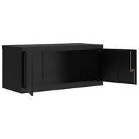 Armadio Classificatore Nero 90x40x40 cm in Acciaio 339718