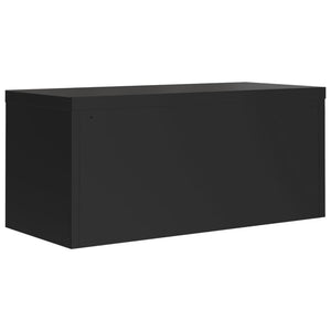 Armadio Classificatore Nero 90x40x40 cm in Acciaio 339718