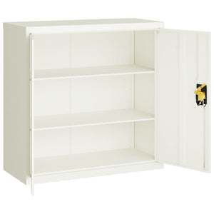 Armadio Classificatore Bianco 90x40x90 cm in Acciaio 339728