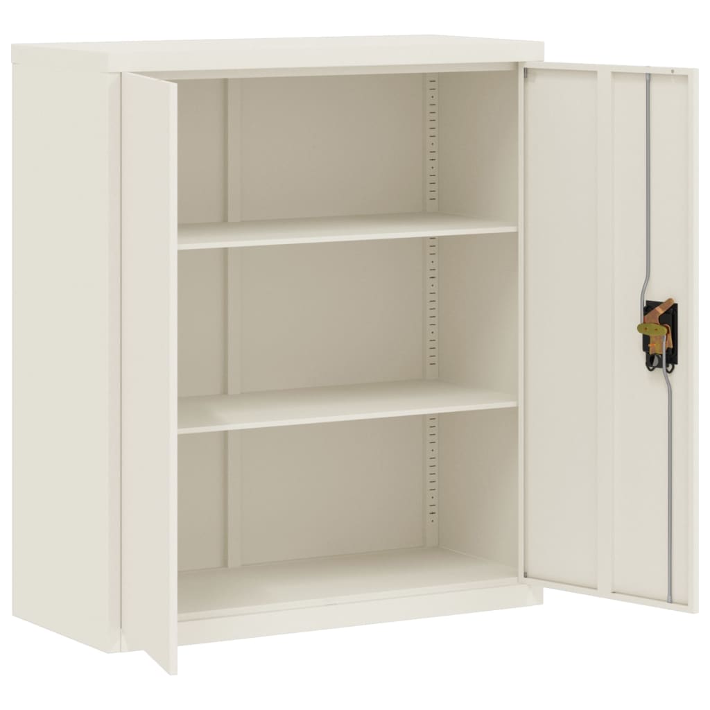 Armadio Classificatore Bianco 90x40x105 cm in Acciaio 339736