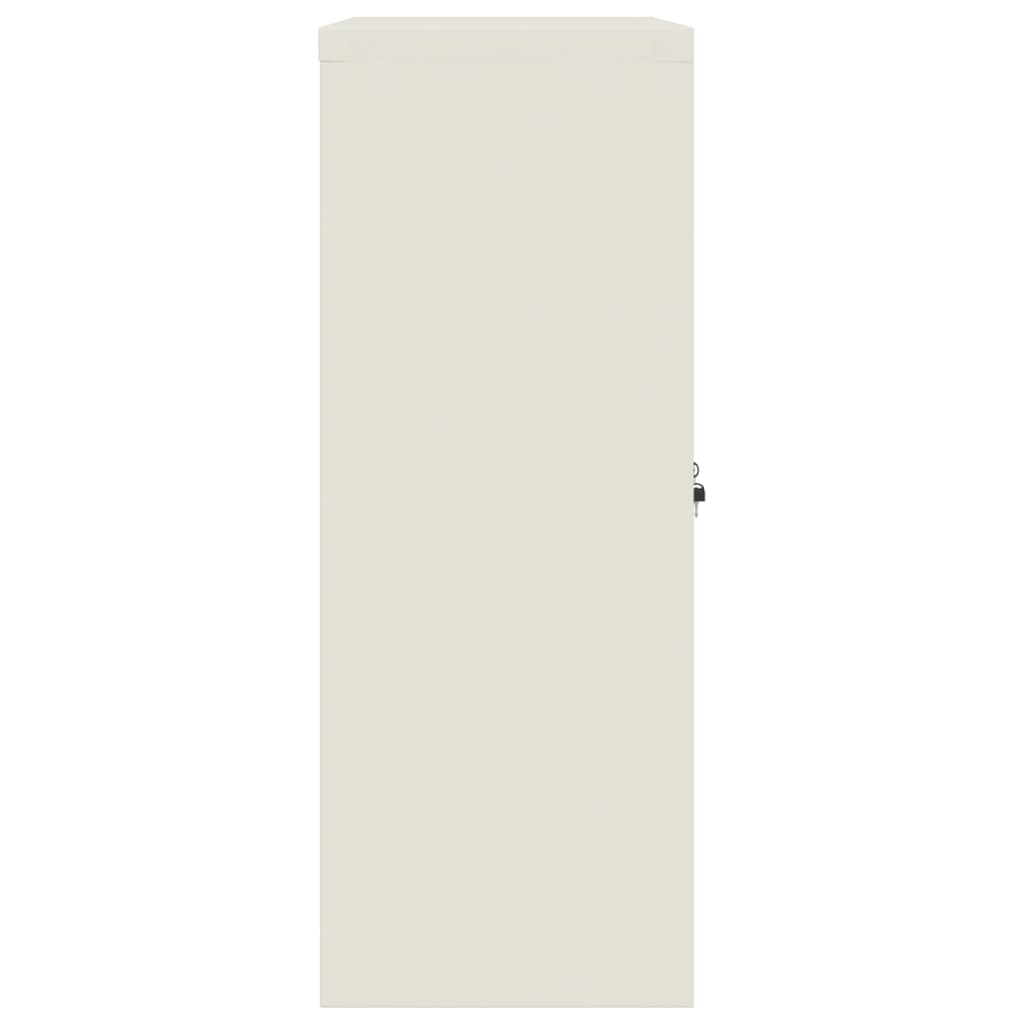 Armadio Classificatore Bianco 90x40x105 cm in Acciaio 339736