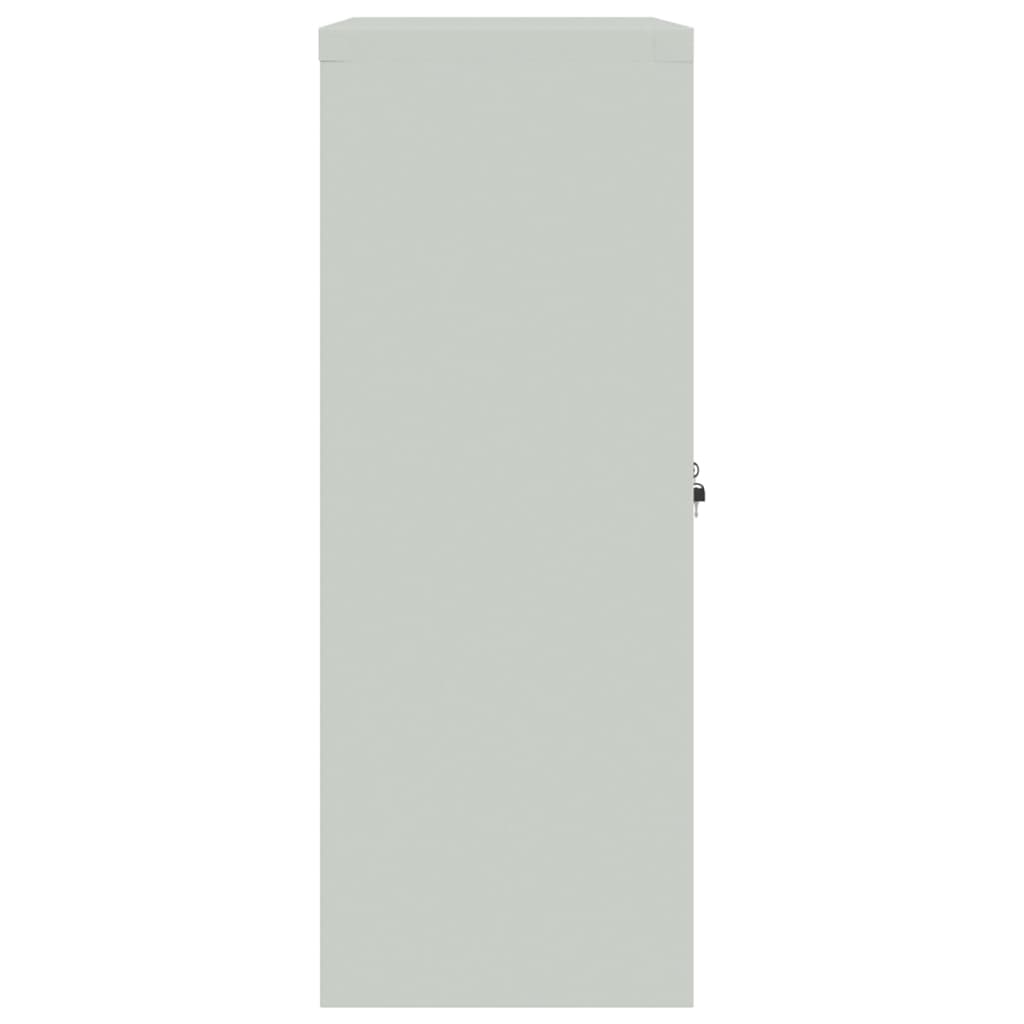 Armadio Classificatore Grigio Chiaro 90x40x105 cm in Acciaio 339737