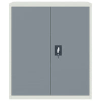 Schedario Grigio Chiaro e Grigio Scuro 90x40x105 cm in Acciaio 339743