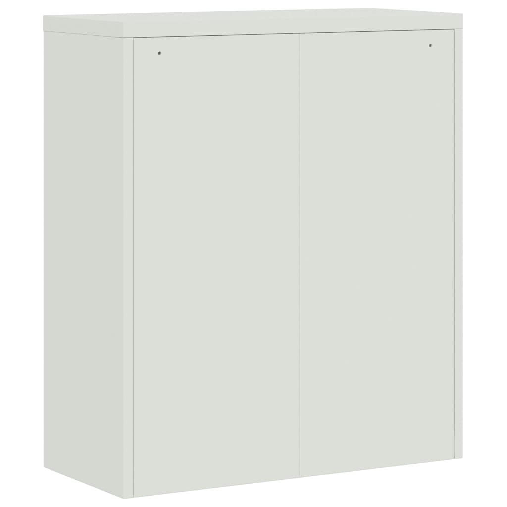 Schedario Grigio Chiaro e Grigio Scuro 90x40x105 cm in Acciaio 339743