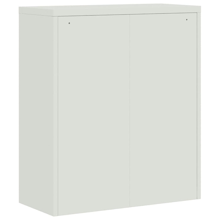 Schedario Grigio Chiaro e Grigio Scuro 90x40x105 cm in Acciaio 339743