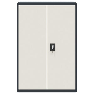 Armadio Classificatore Antracite e Bianco 90x40x140 cm Acciaio 339748