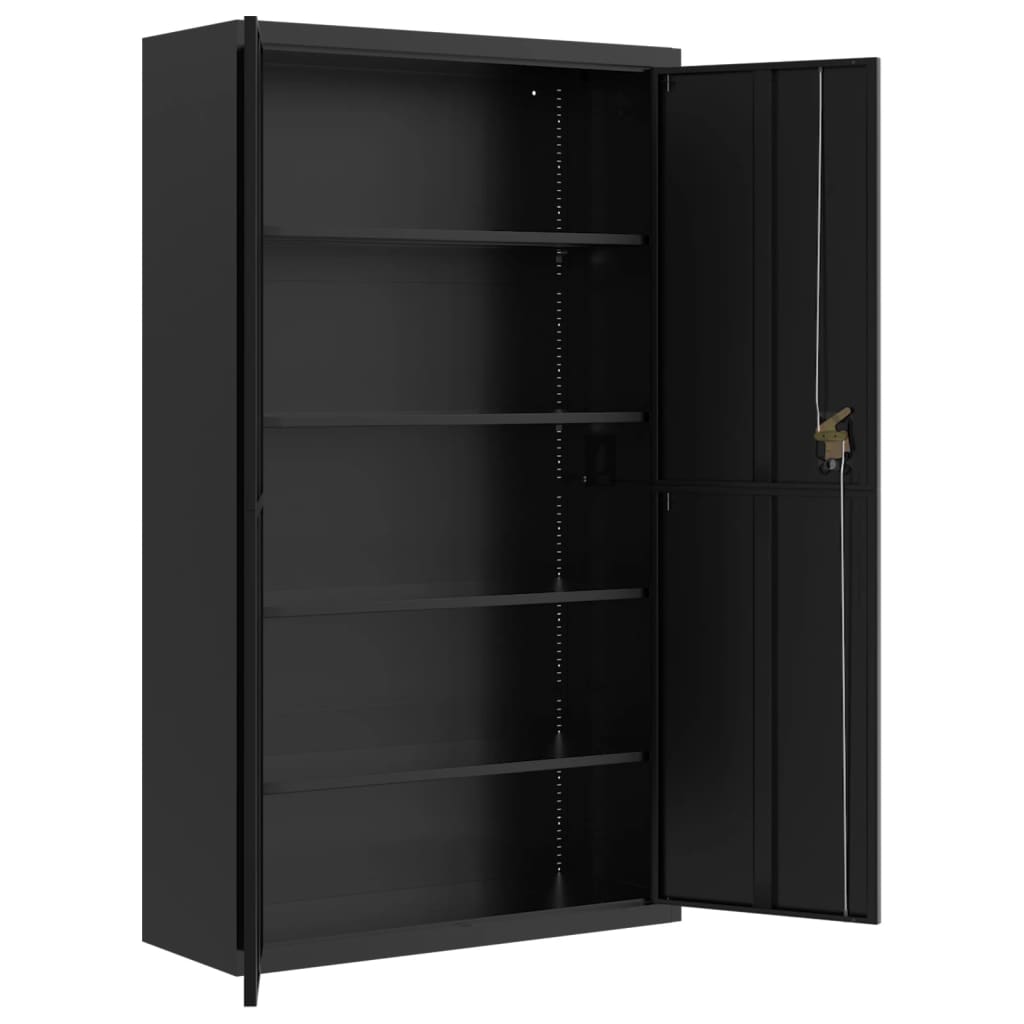 Armadio Classificatore Nero 105x40x180 cm in Acciaio 339770