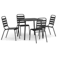 Set da Pranzo da Giardino 5 pz in Acciaio Antracite 3187988