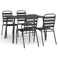 Set da Pranzo da Giardino 5 pz in Acciaio Antracite 3187991