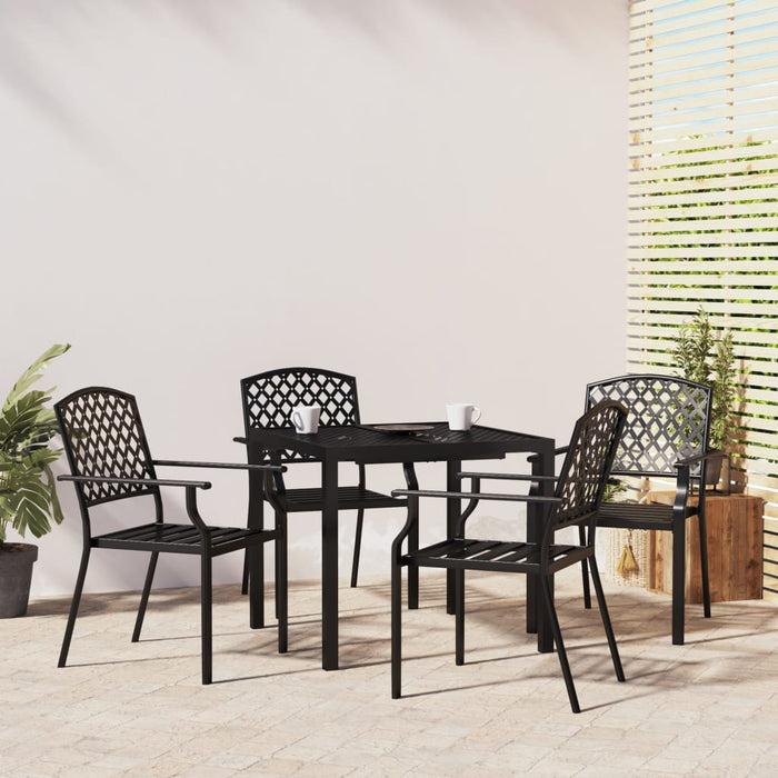 Set da Pranzo da Giardino 5 pz in Acciaio Antracite 3187998