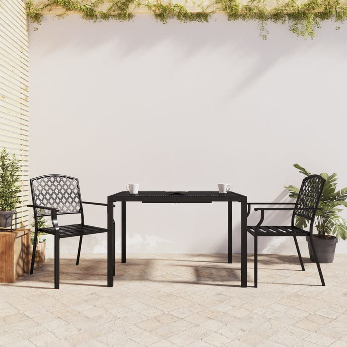 Set da Pranzo da Giardino 3 pz in Acciaio Antracite 3188001