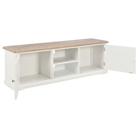 Mobile Porta TV Bianco 110x30x40 cm in Legno Multistrato 353903