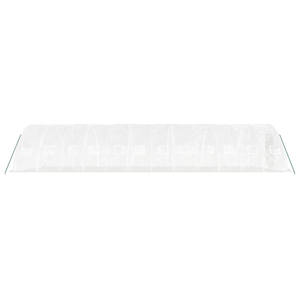 Serra con Telaio in Acciaio Bianco 60 m² 12x5x2,3 m 3188098