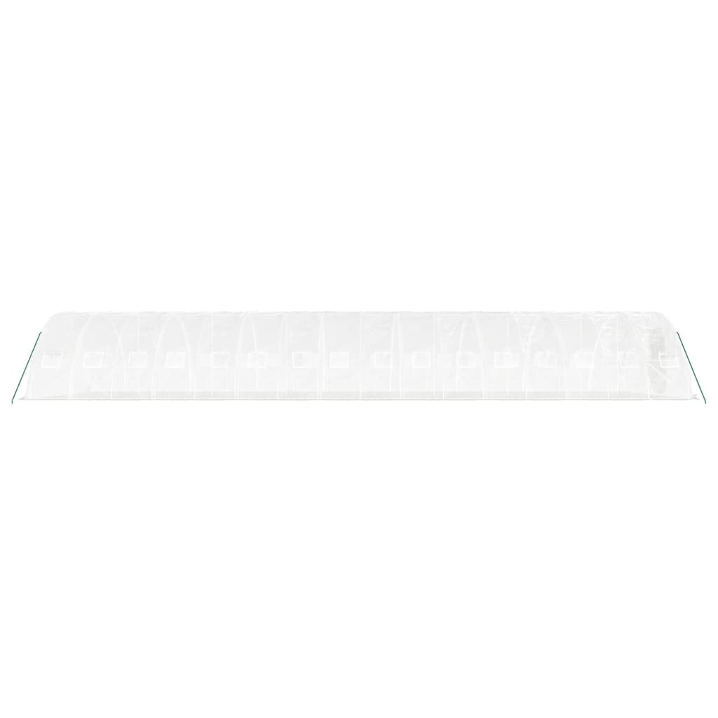 Serra con Telaio in Acciaio Bianco 80 m² 16x5x2,3 m 3188100