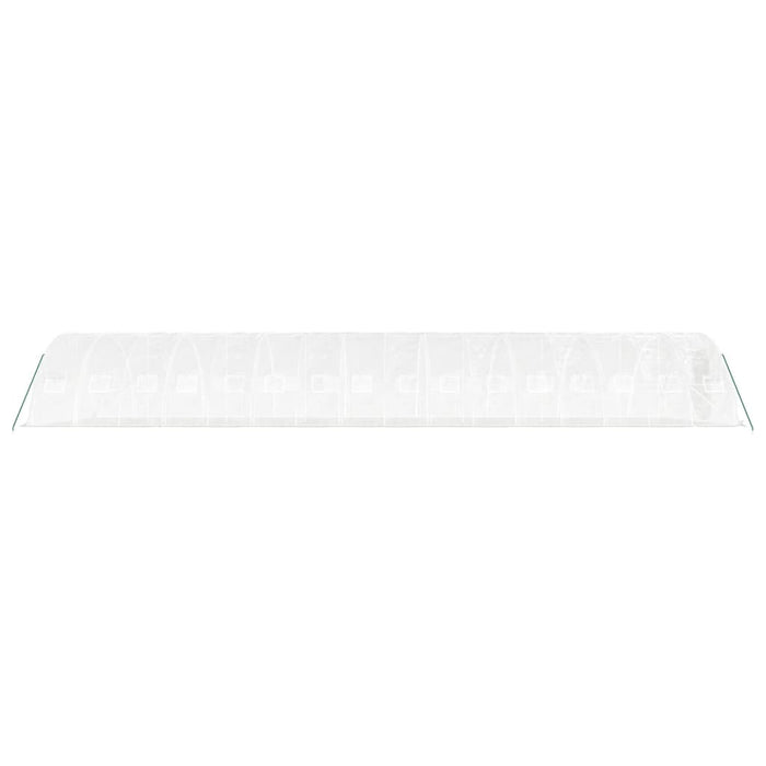 Serra con Telaio in Acciaio Bianco 80 m² 16x5x2,3 m 3188100