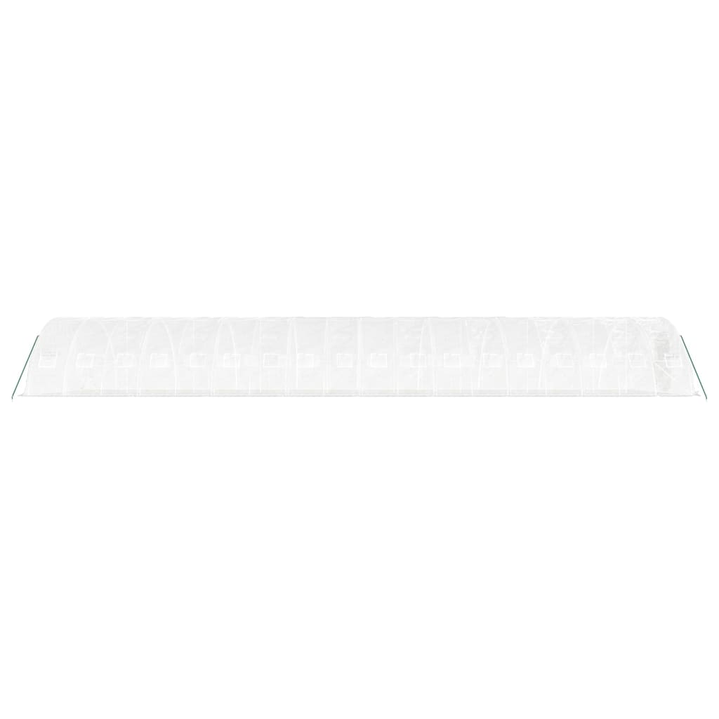 Serra con Telaio in Acciaio Bianco 90 m² 18x5x2,3 m 3188101