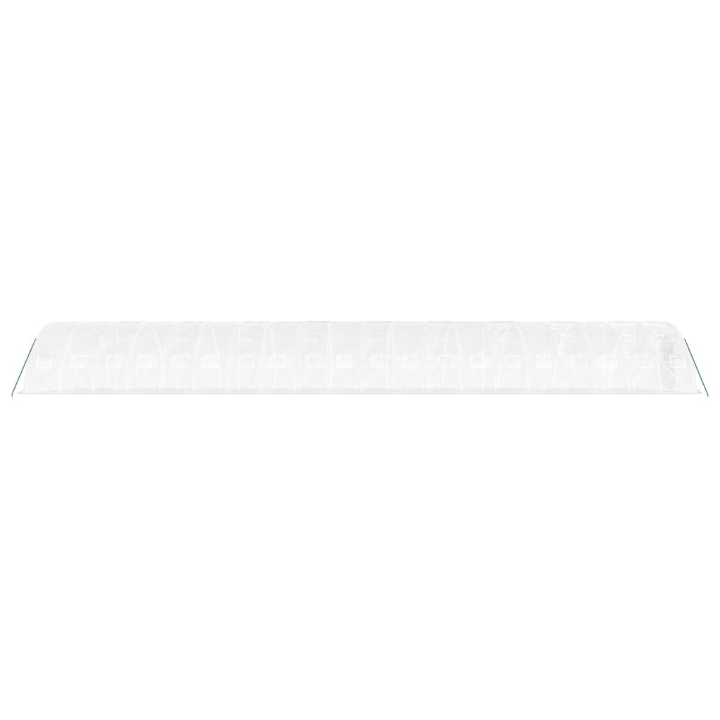 Serra con Telaio in Acciaio Bianco 100 m² 20x5x2,3 m 3188102