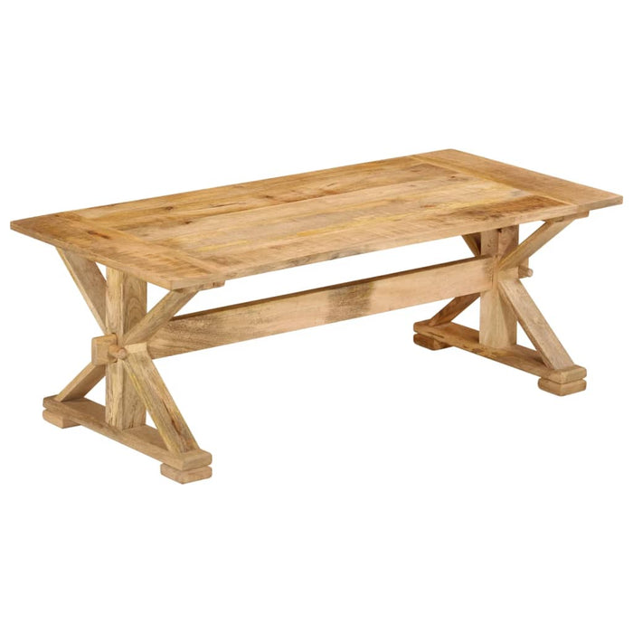 Tavolino da Salotto 110x52x40 cm in Legno Massello di Mango 354990