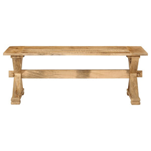 Tavolino da Salotto 110x52x40 cm in Legno Massello di Mango 354990